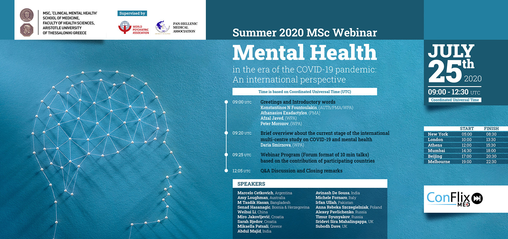 Summer 2020 MSc Webinar - Mental Health in the era of the COVID-19 pandemic: An international perspective